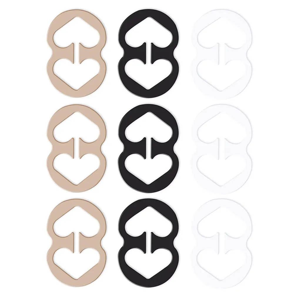 12Pc Bra Clips Perfect Lift Adjust Clasp Strap Cleavage Control Racerback Buckle