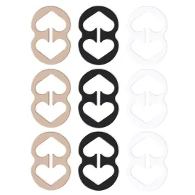 12Pc Bra Clips Perfect Lift Adjust Clasp Strap Cleavage Control Racerback Buckle