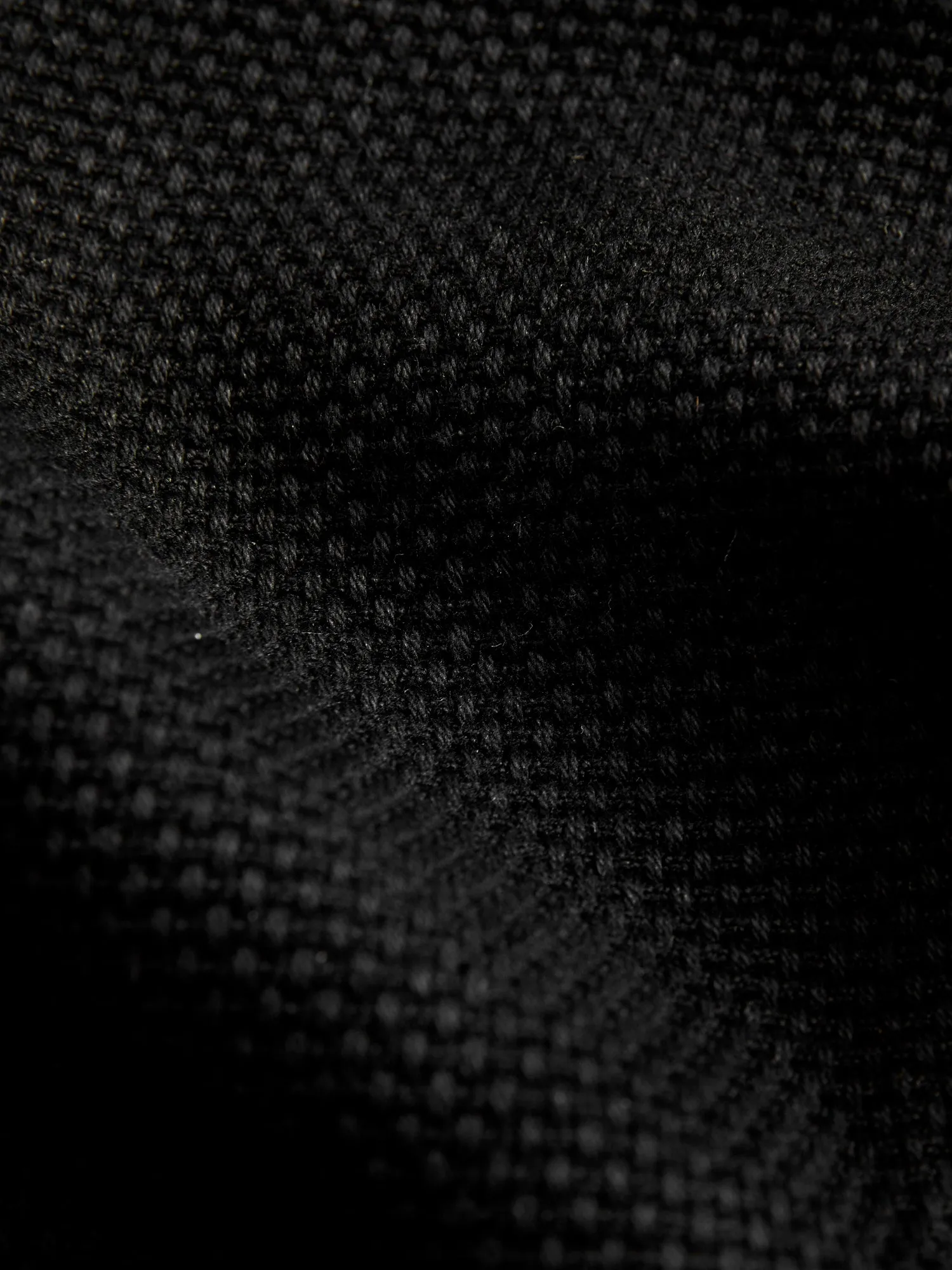 Slim Straight Fit 14oz Deep Black Kurozome Selvedge Sashiko Pants - 1877S Collection