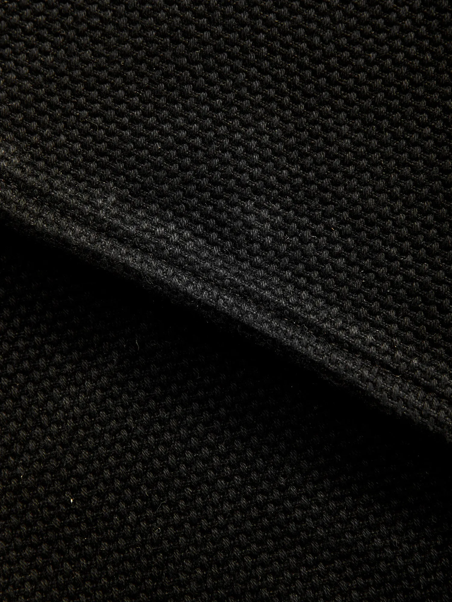 Slim Straight Fit 14oz Deep Black Kurozome Selvedge Sashiko Pants - 1877S Collection
