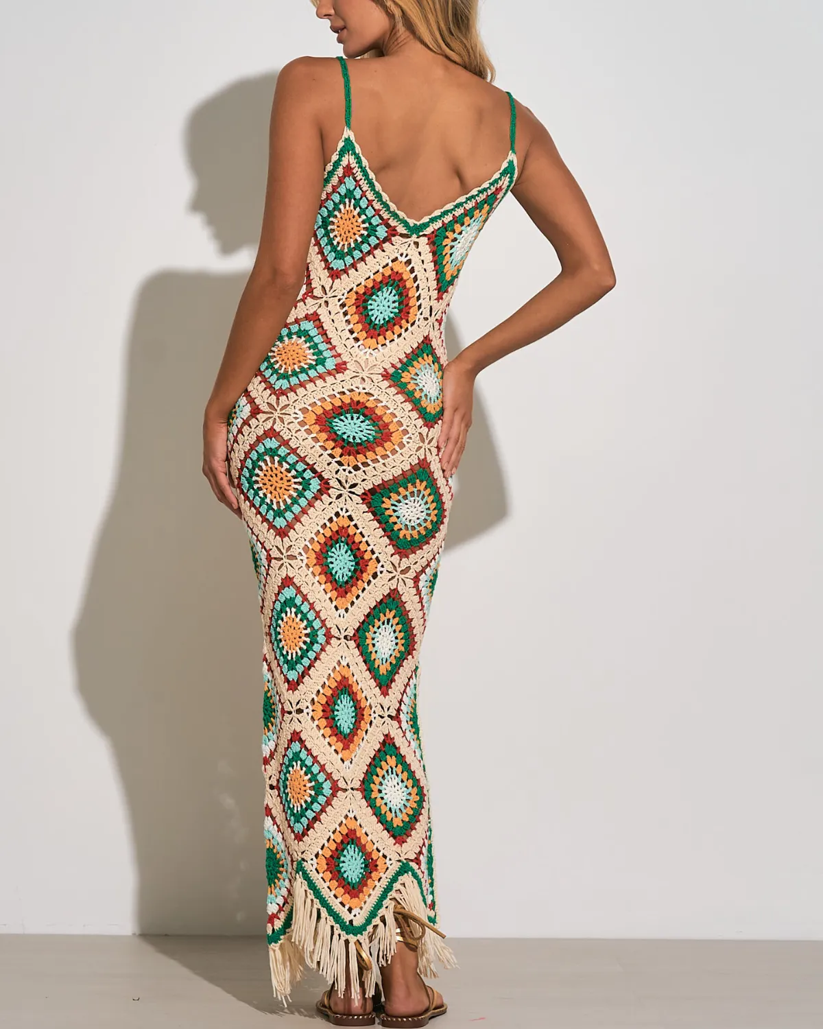 2024 Elan Crochet Maxi Dress (More colors available) - CA5915