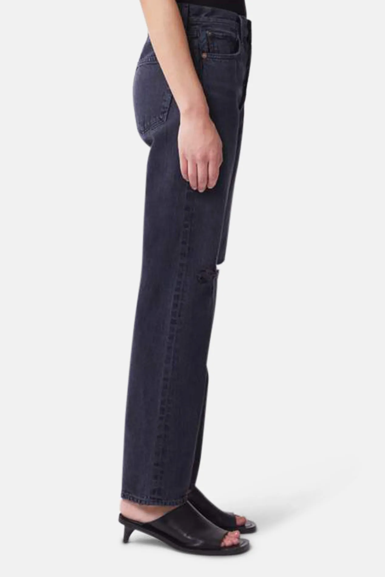 90s Pinch Waist HR Straight Howl