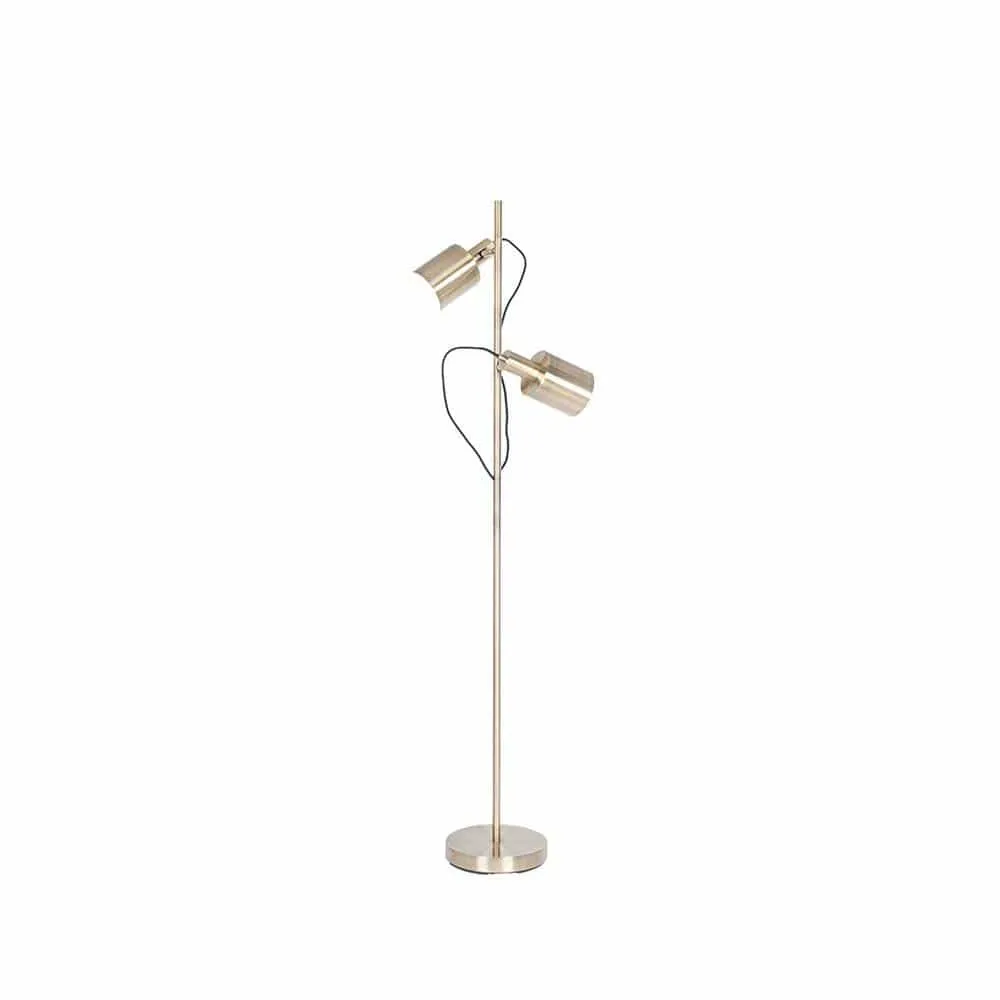 Aaron Antique Brass Metal Task Floor Lamp