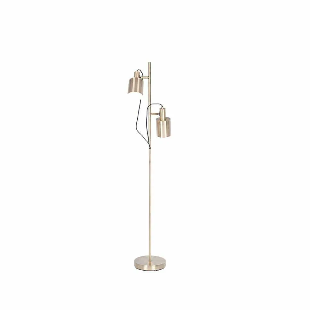 Aaron Antique Brass Metal Task Floor Lamp