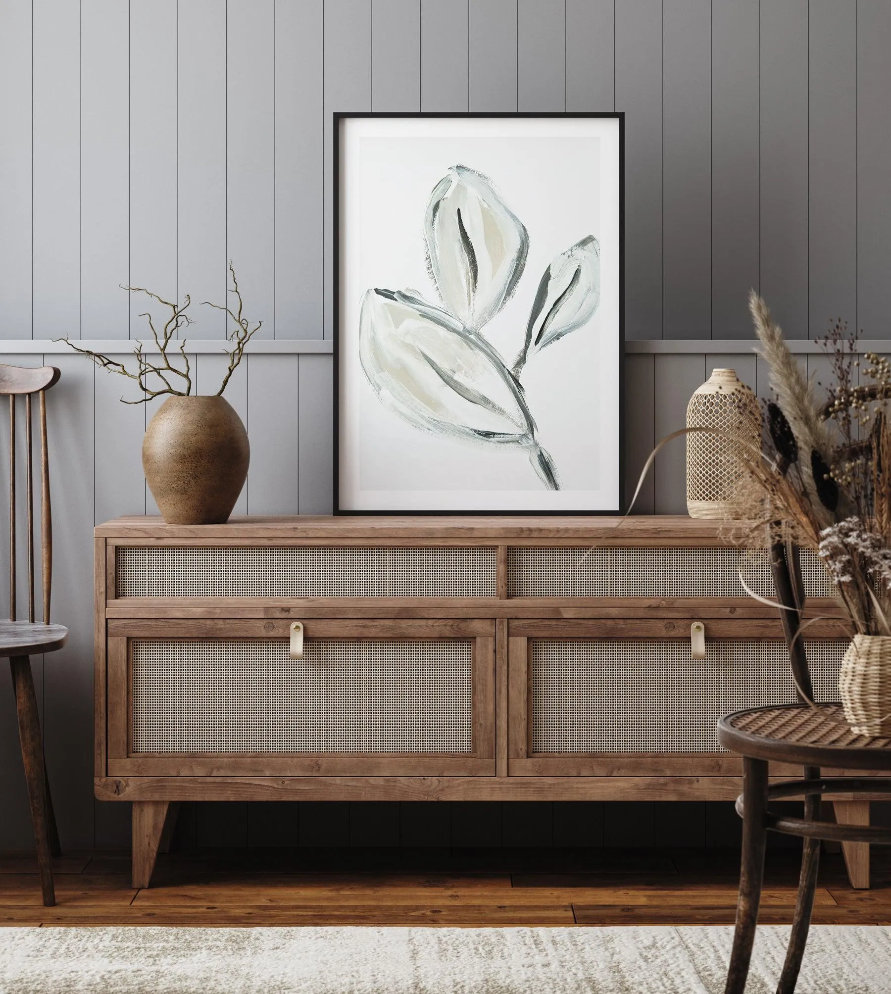 Abstract Leaves Art Print