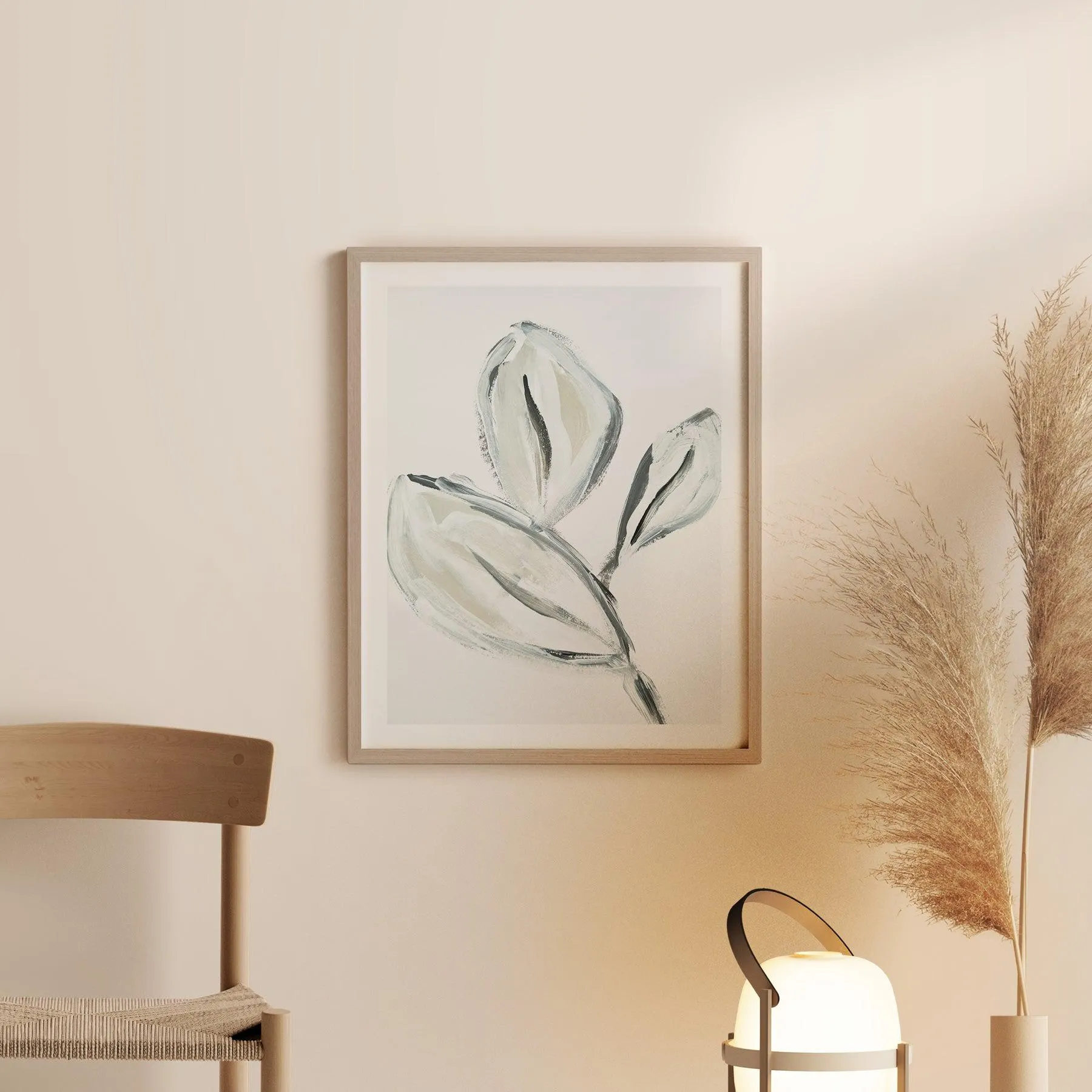 Abstract Leaves Art Print