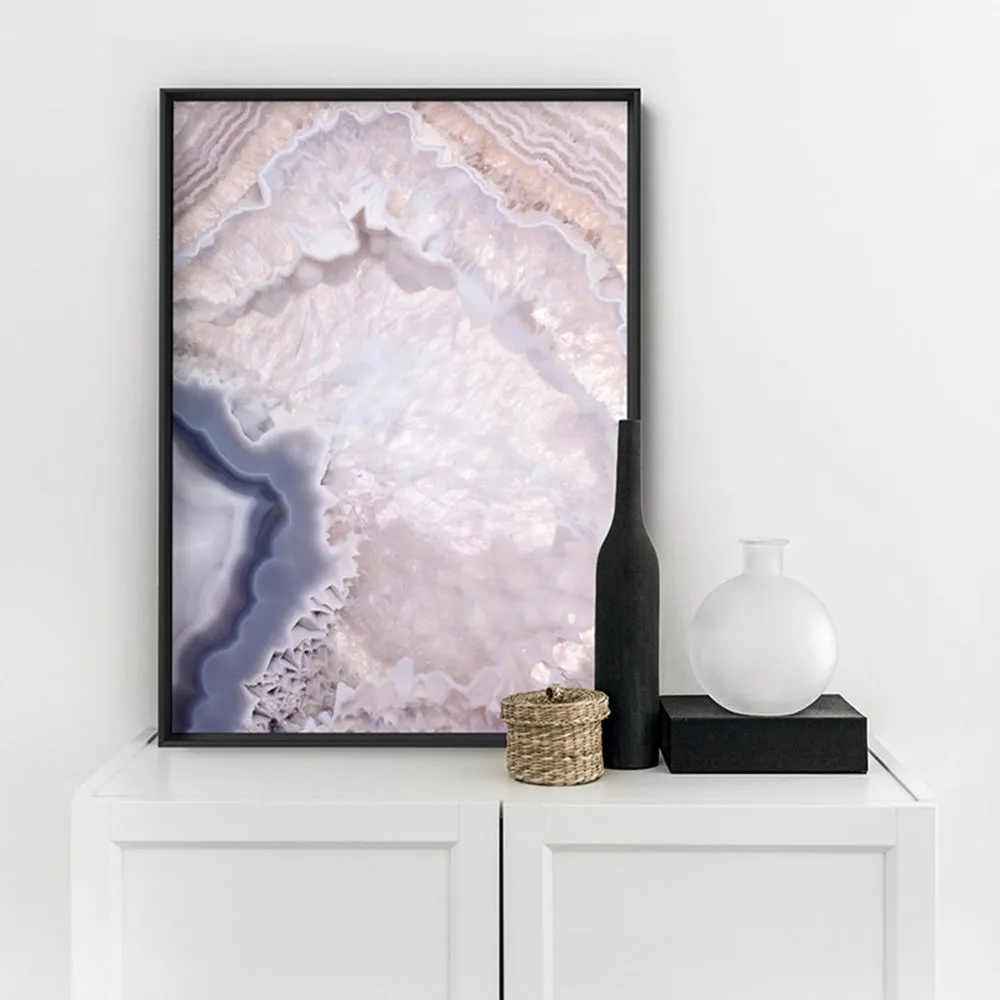 Agate Gem in Blush II - Art Print