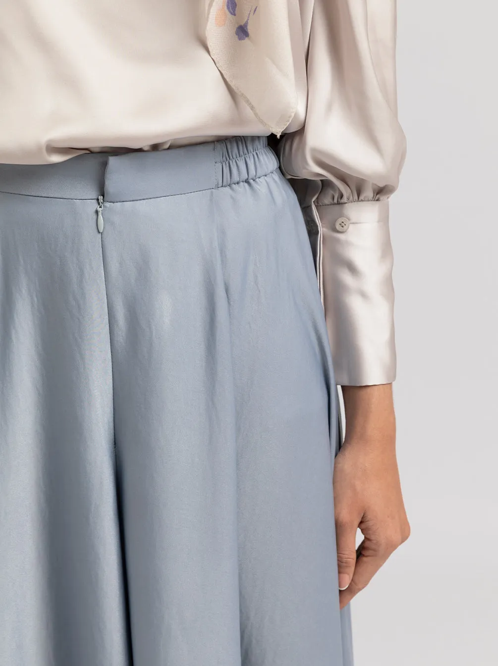ANIKA PANTS PLAIN POWDER BLUE
