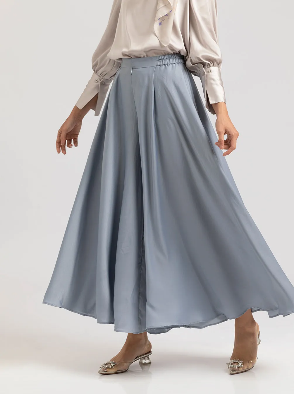 ANIKA PANTS PLAIN POWDER BLUE