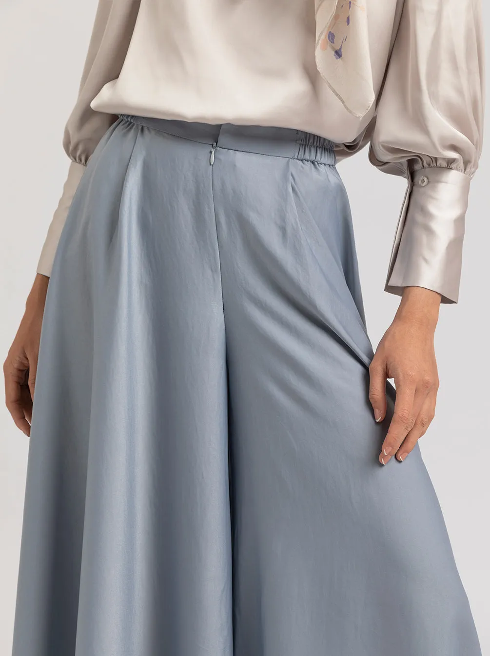 ANIKA PANTS PLAIN POWDER BLUE