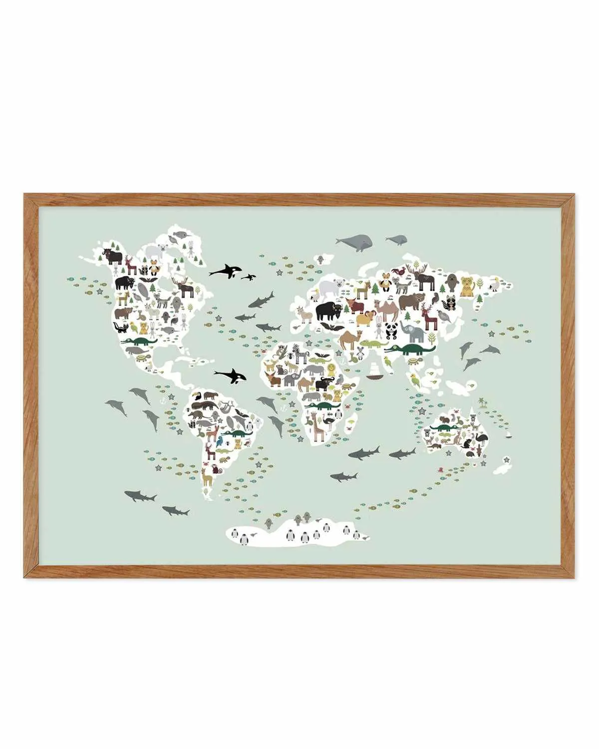Animals of the World | Sage Art Print