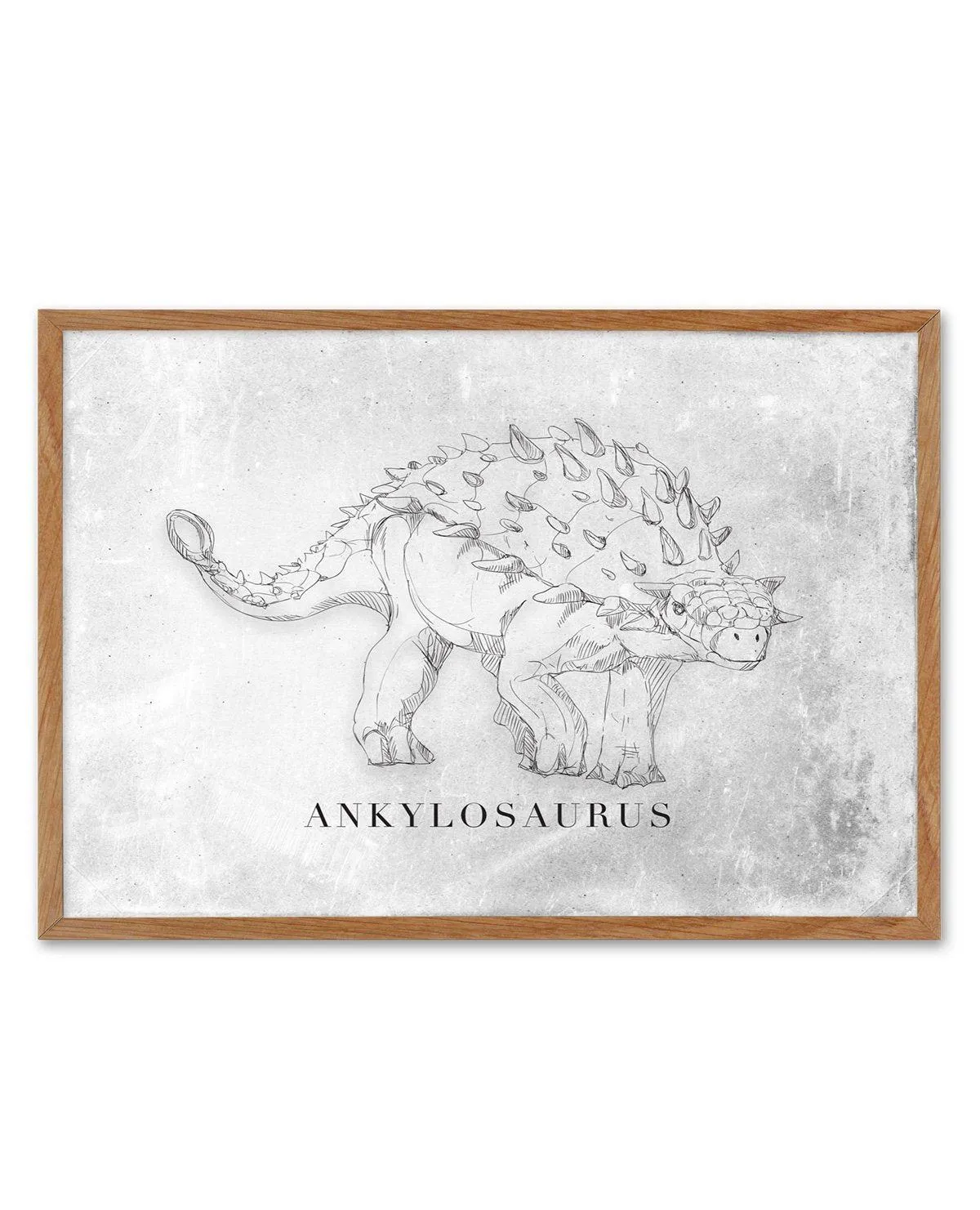 Ankylosaurus LS | Dinosaur Collection Art Print