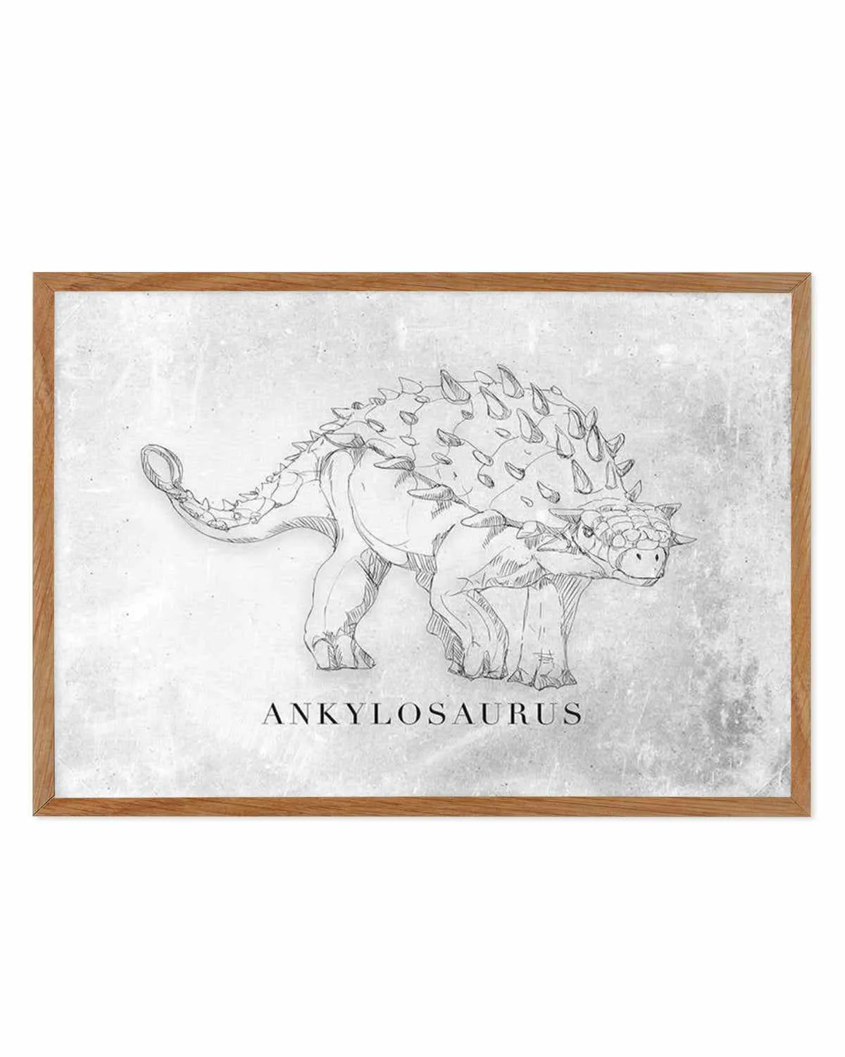 Ankylosaurus LS | Dinosaur Collection Art Print