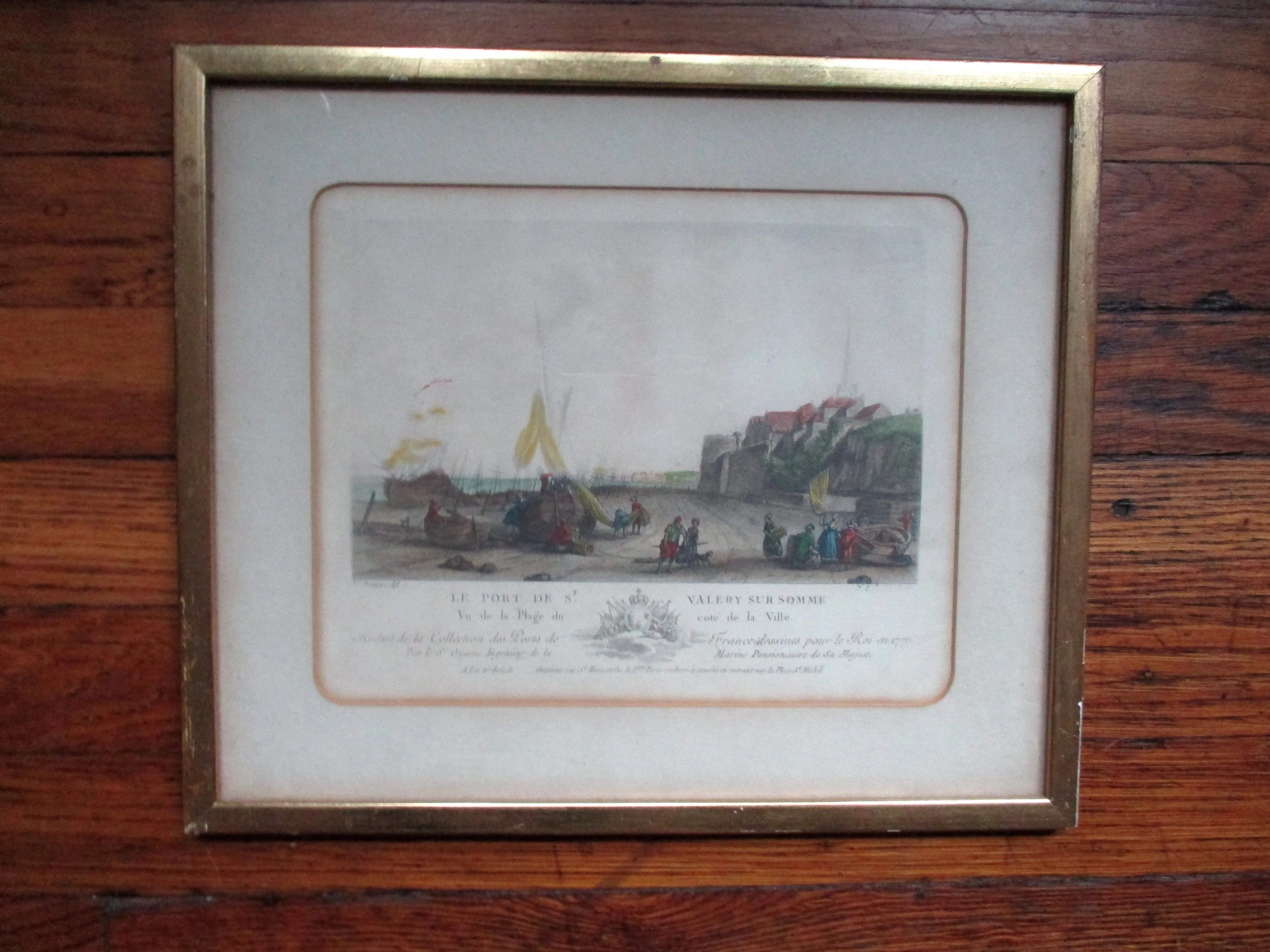 Antique Set 1700s  FRENCH Landmark Lithograph Picture Print ART Decor