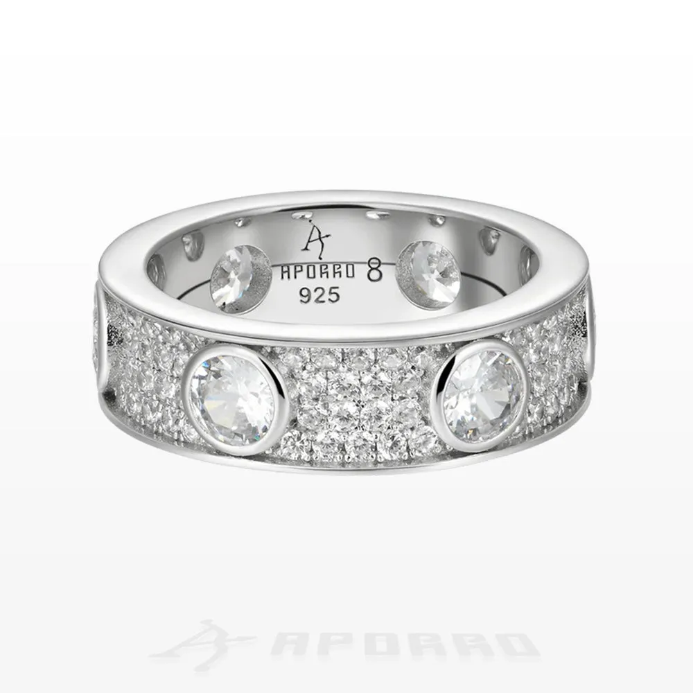 Aporro Edgy Band Ring