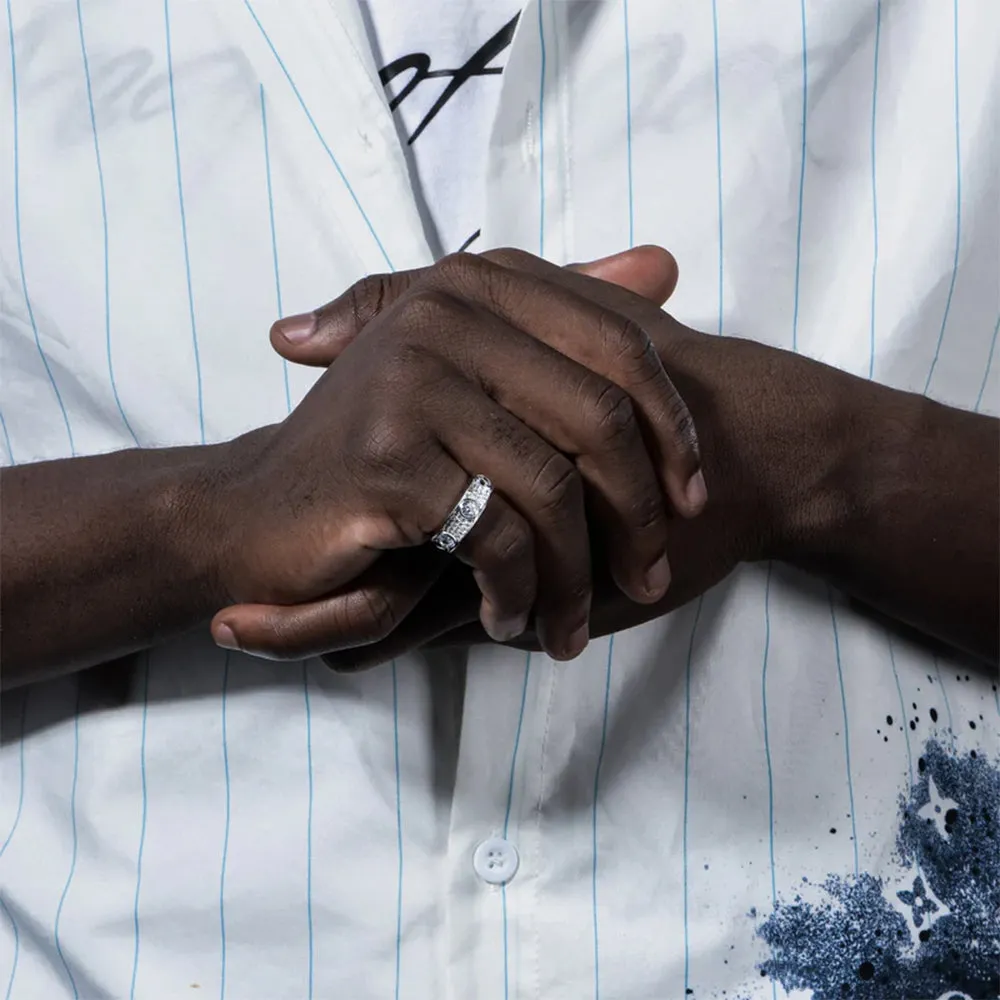 Aporro Edgy Band Ring