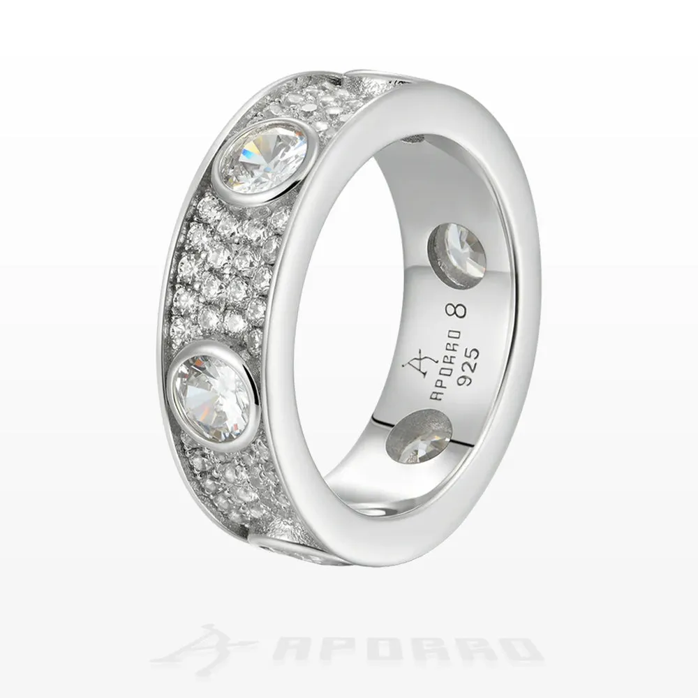 Aporro Edgy Band Ring