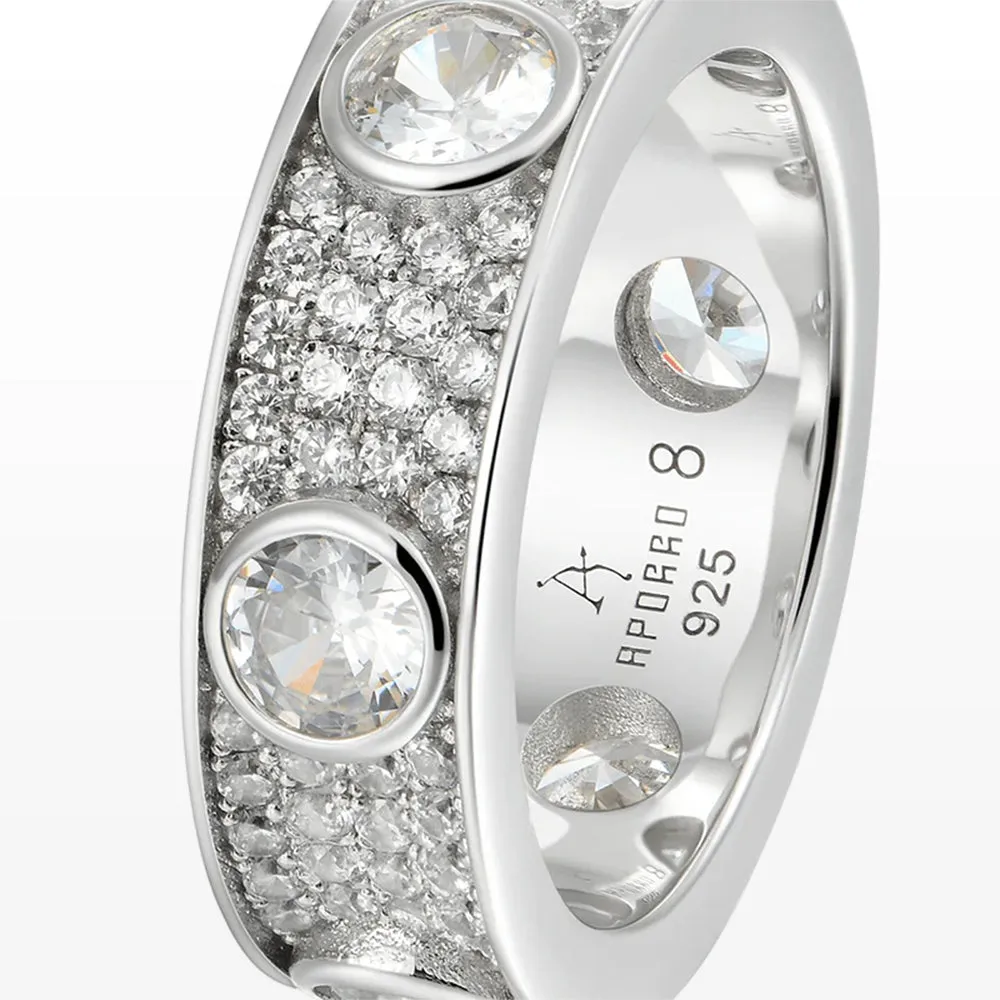 Aporro Edgy Band Ring