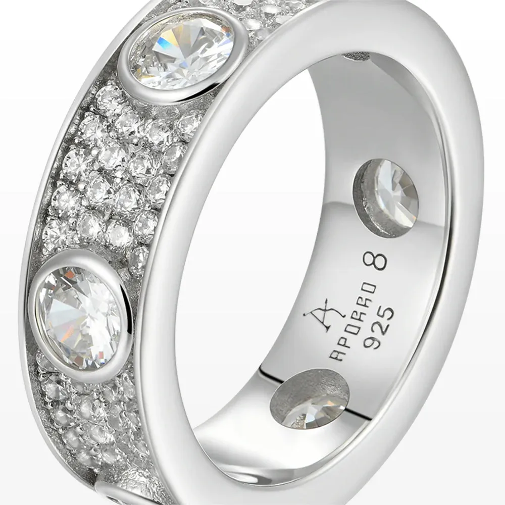 Aporro Edgy Band Ring