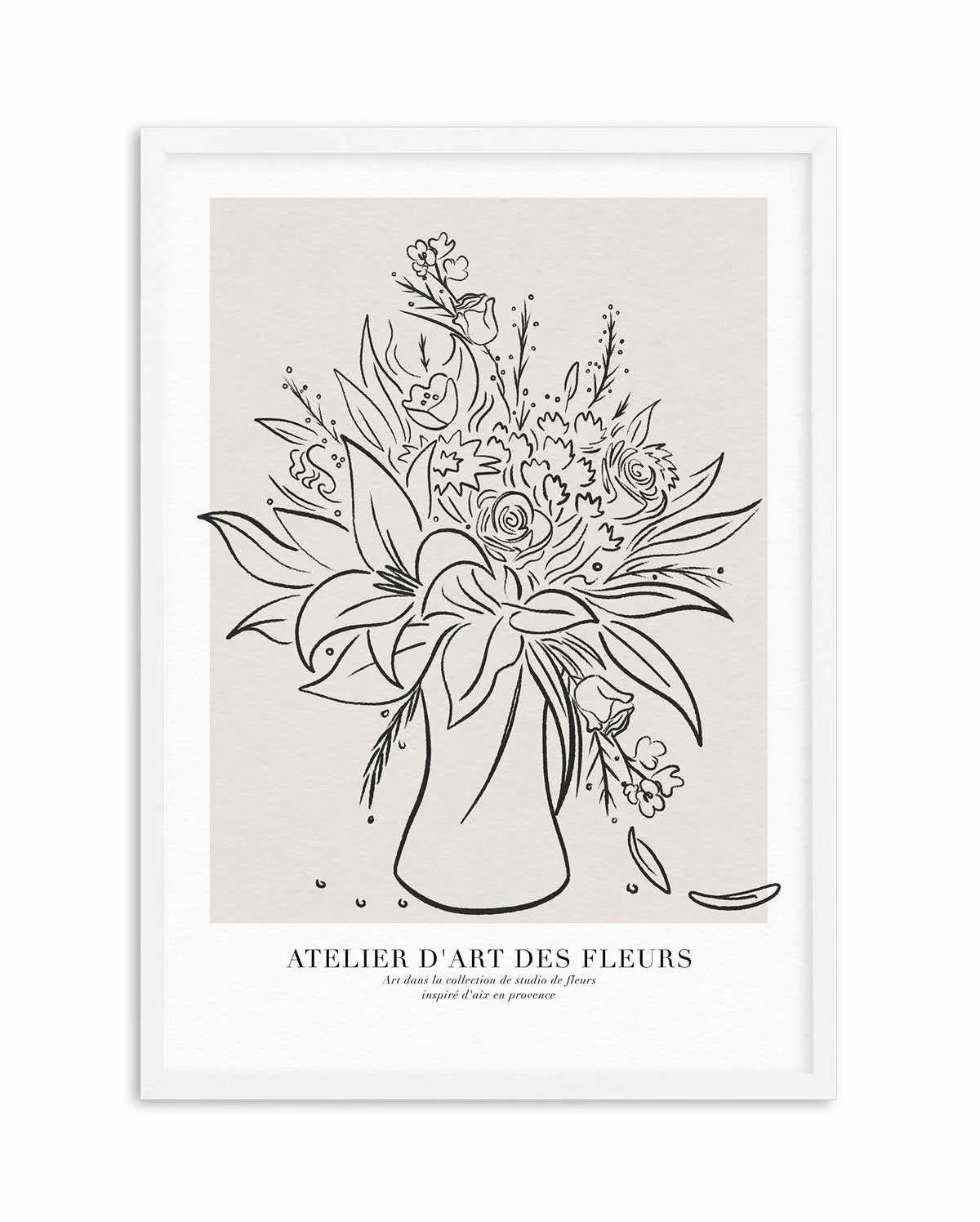 Atelier D'art Des Fleurs Art Print