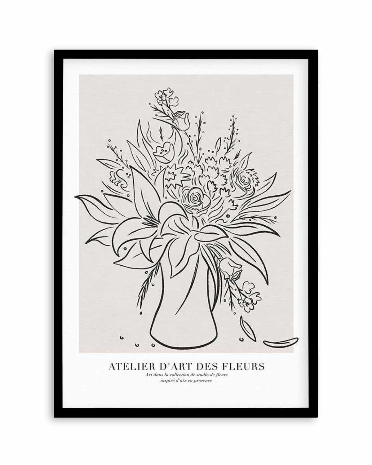 Atelier D'art Des Fleurs Art Print