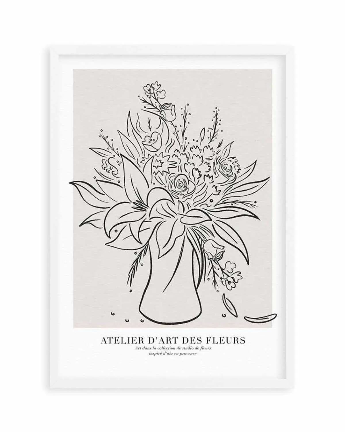 Atelier D'art Des Fleurs Art Print