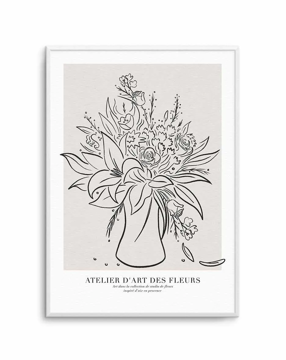 Atelier D'art Des Fleurs Art Print