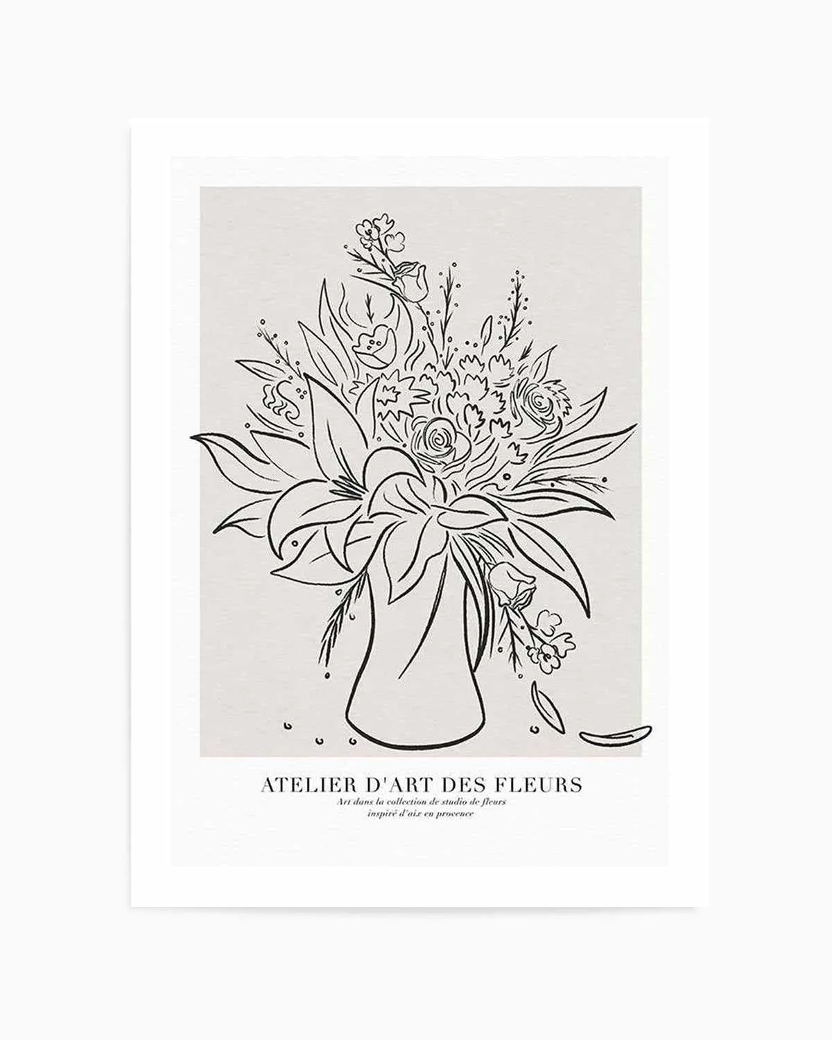 Atelier D'art Des Fleurs Art Print