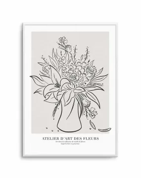 Atelier D'art Des Fleurs Art Print