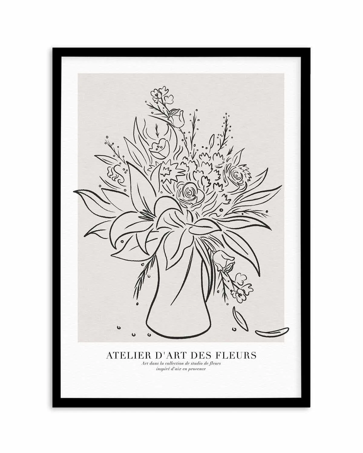 Atelier D'art Des Fleurs Art Print