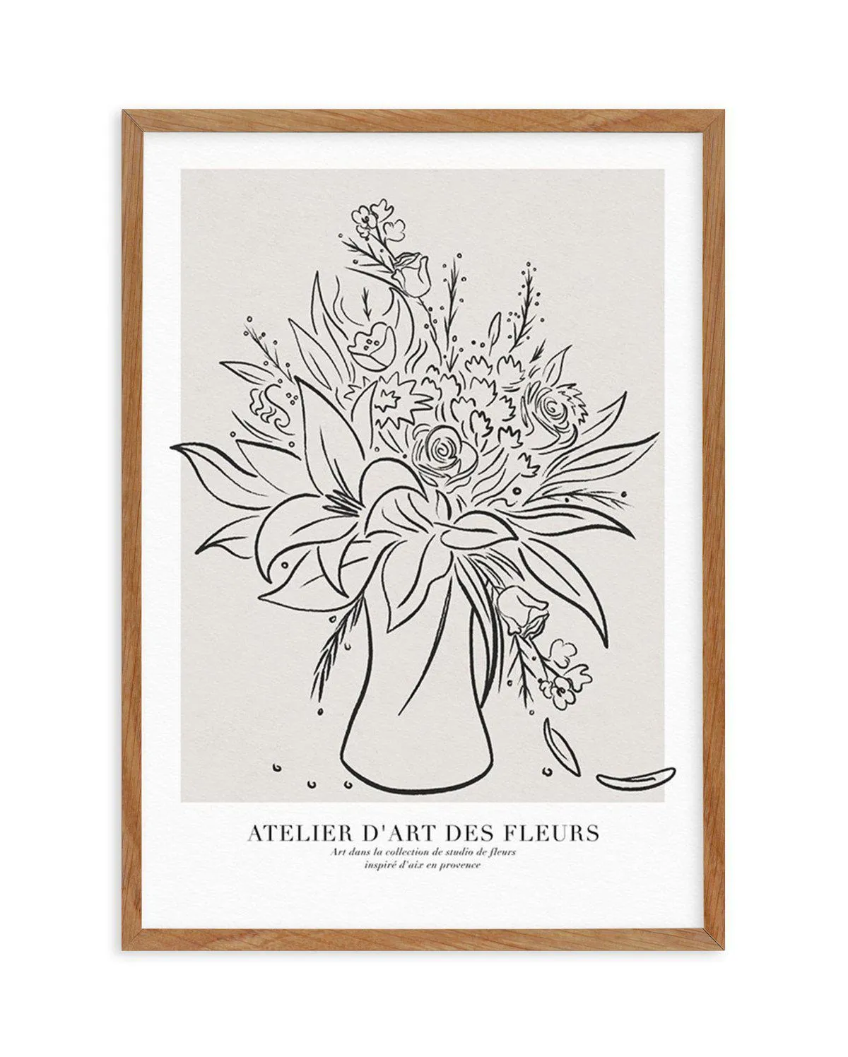 Atelier D'art Des Fleurs Art Print