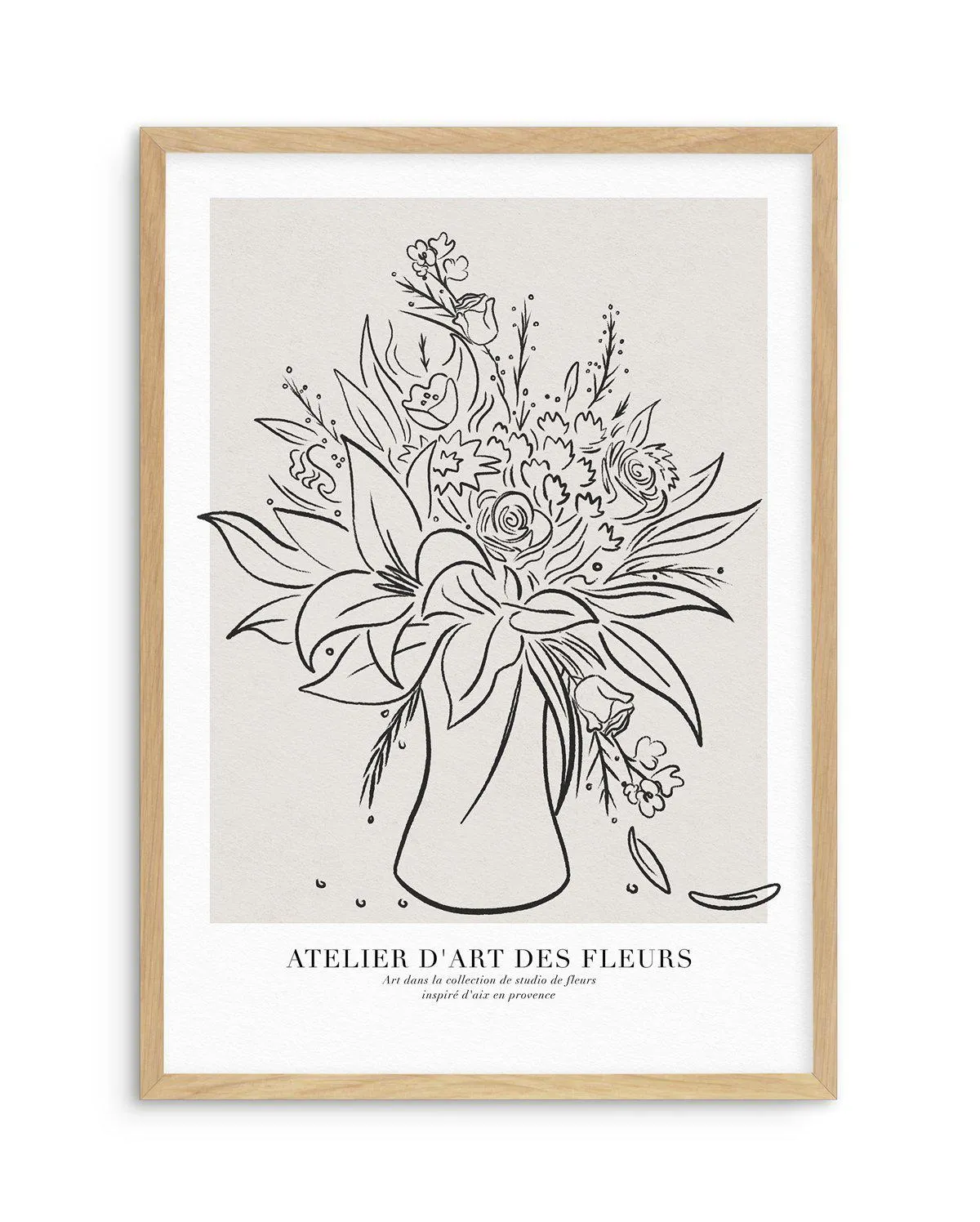 Atelier D'art Des Fleurs Art Print