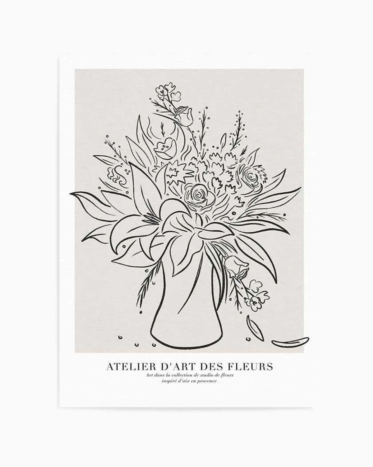 Atelier D'art Des Fleurs Art Print