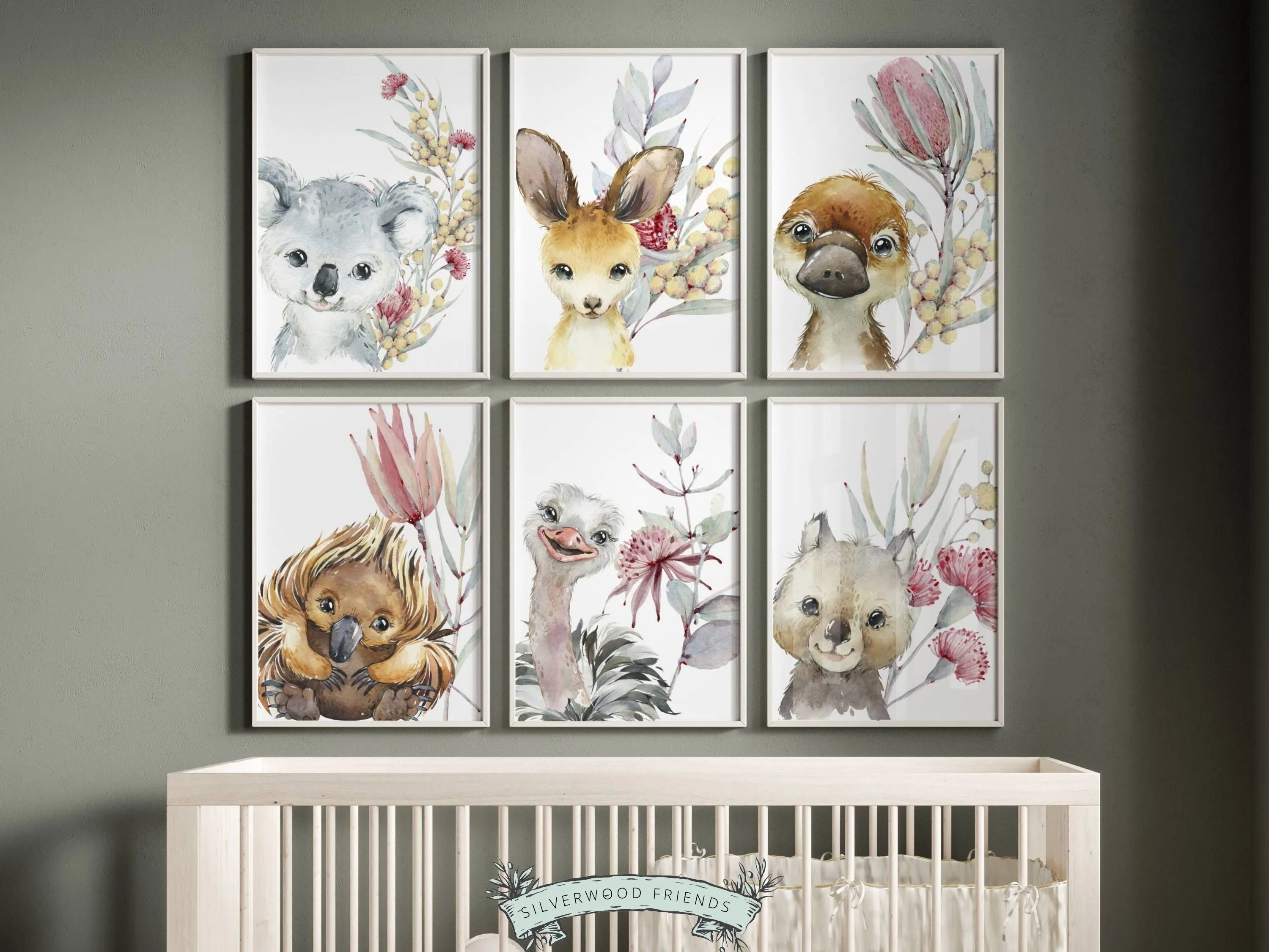 Australian Animal Nursery Prints