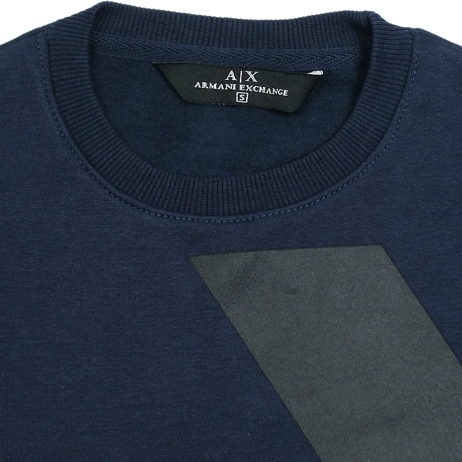 AX - Men 'Navy' Icon Logo Fleece Sweatshirt AX473