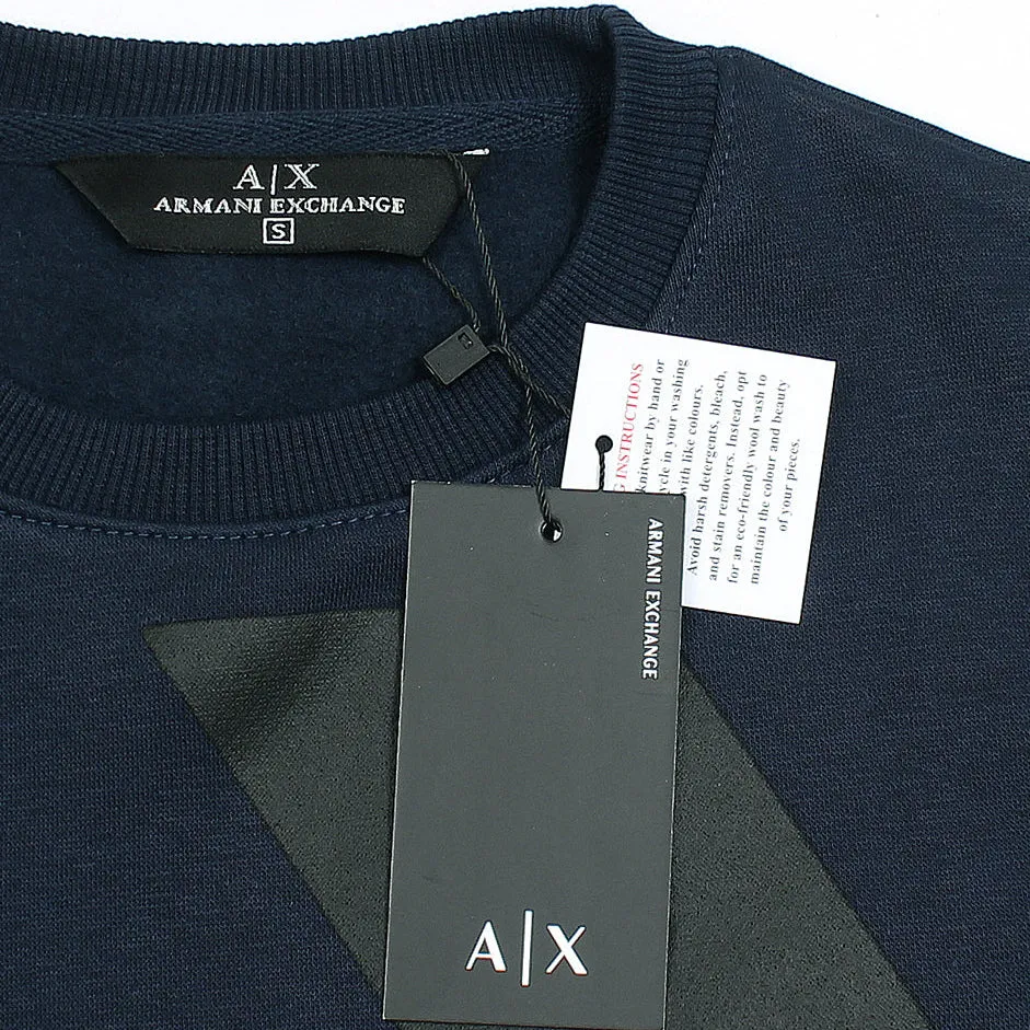 AX - Men 'Navy' Icon Logo Fleece Sweatshirt AX473