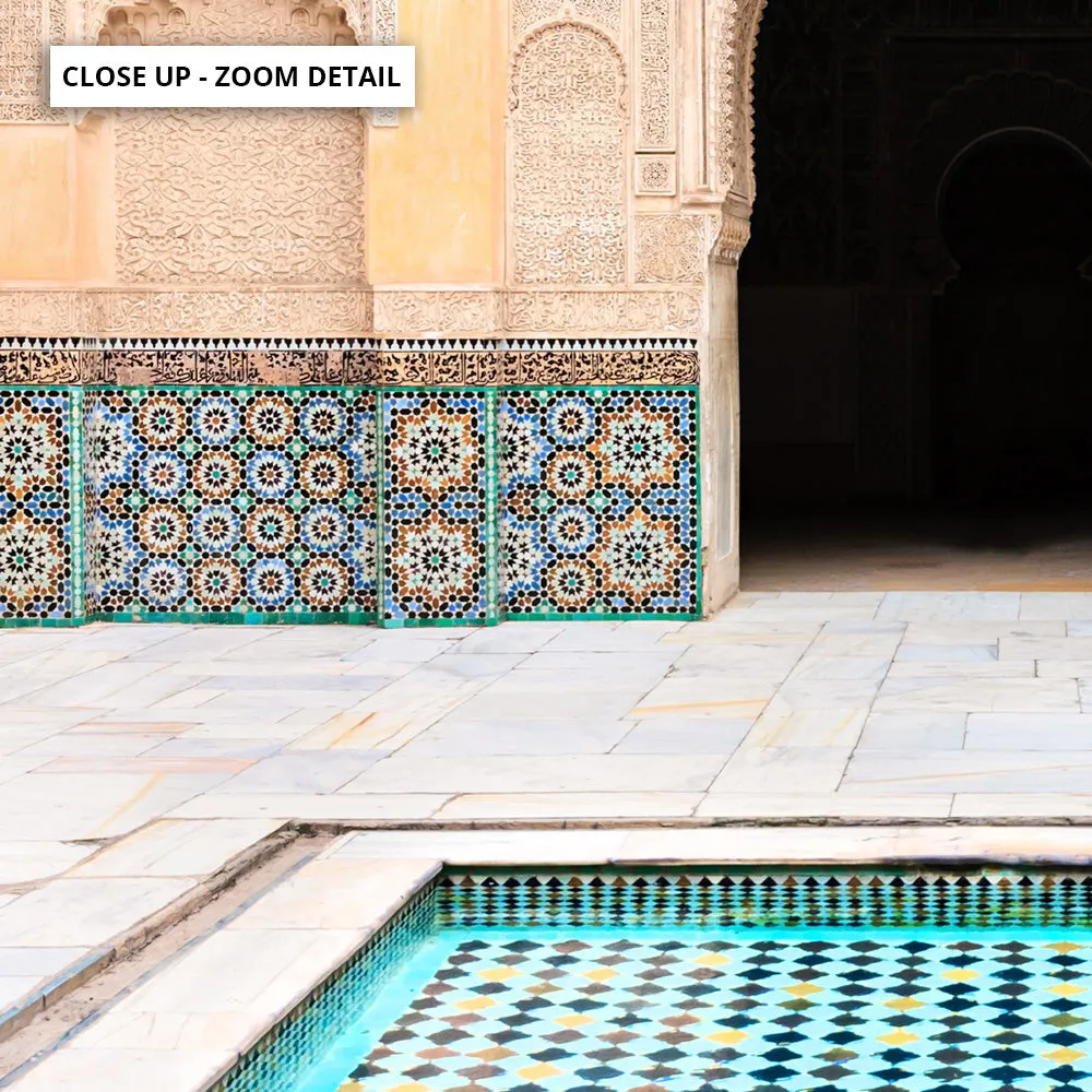 Azure Pool Marrakech - Art Print
