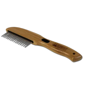 Bamboo Groom Rotating Pin Comb with 31 Rounded Pins