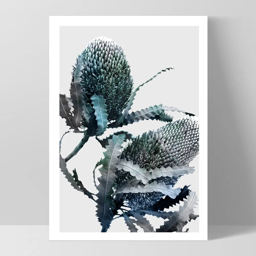 Banksia Blues Abstract I - Art Print