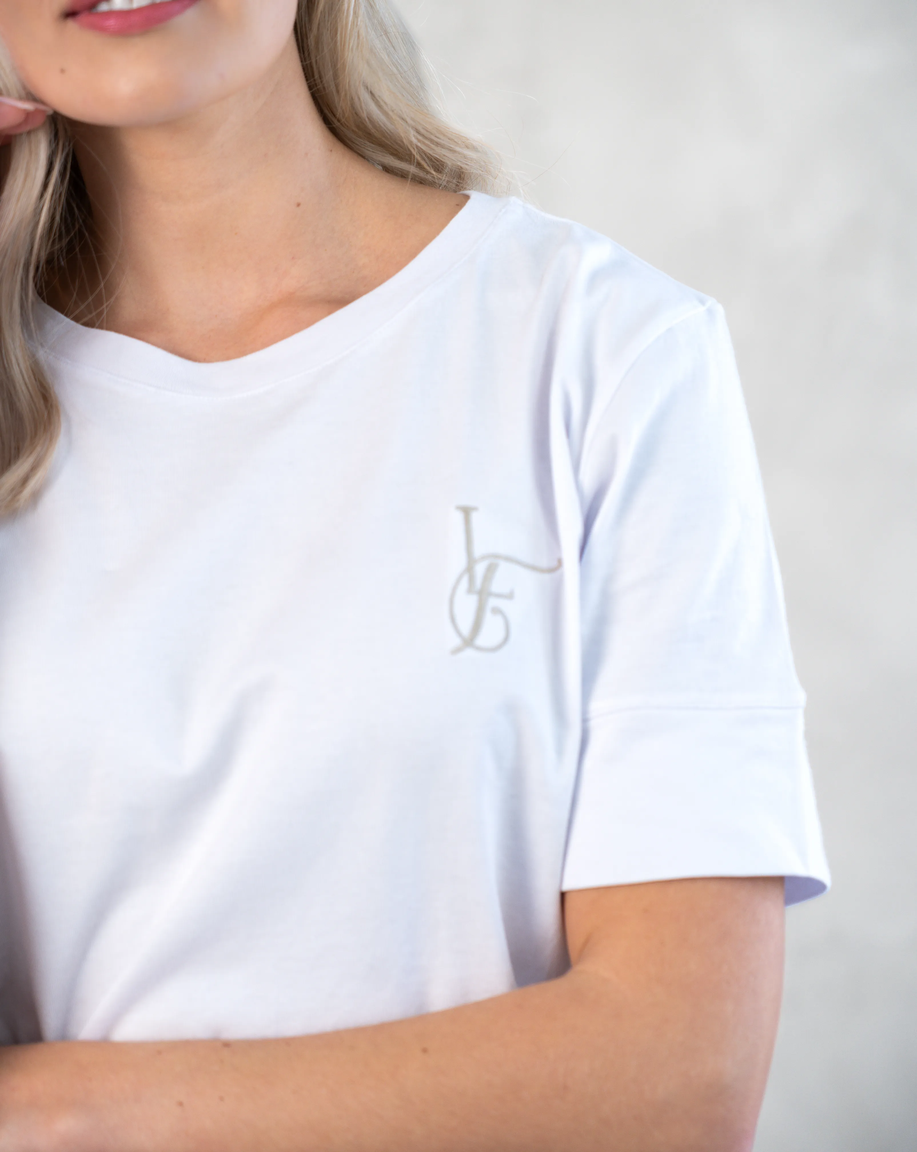 Basic T-Shirt | White & Gold