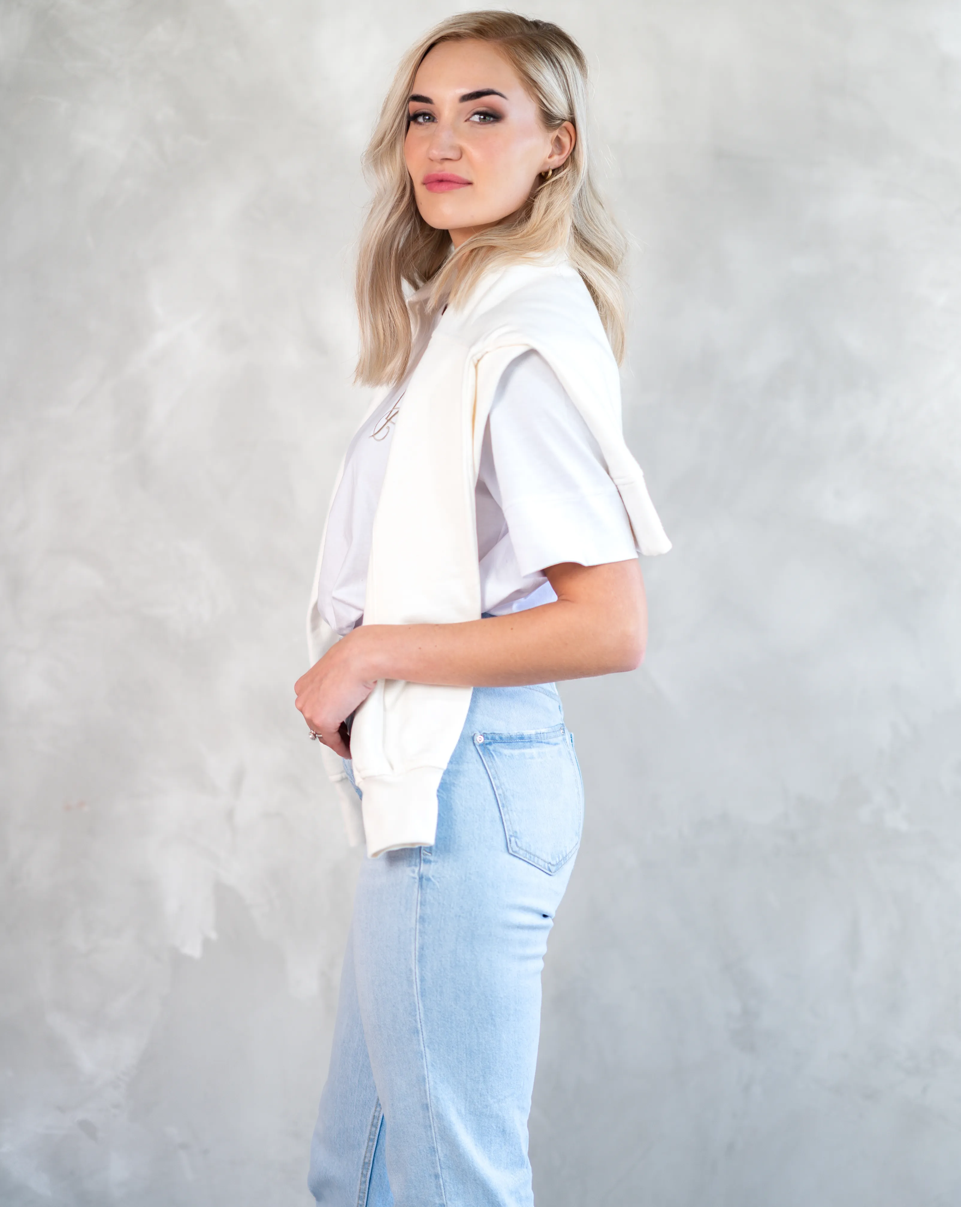 Basic T-Shirt | White & Gold