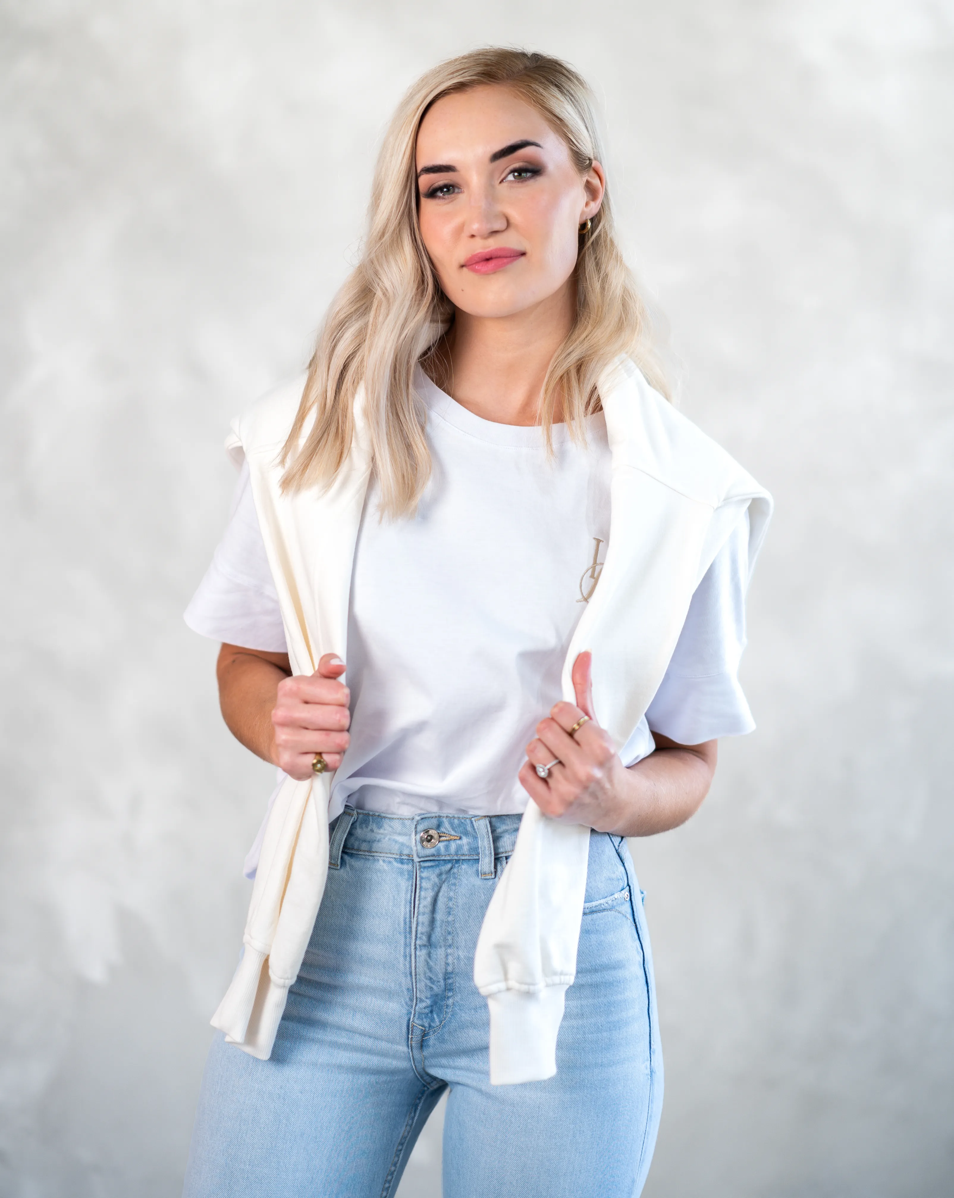 Basic T-Shirt | White & Gold