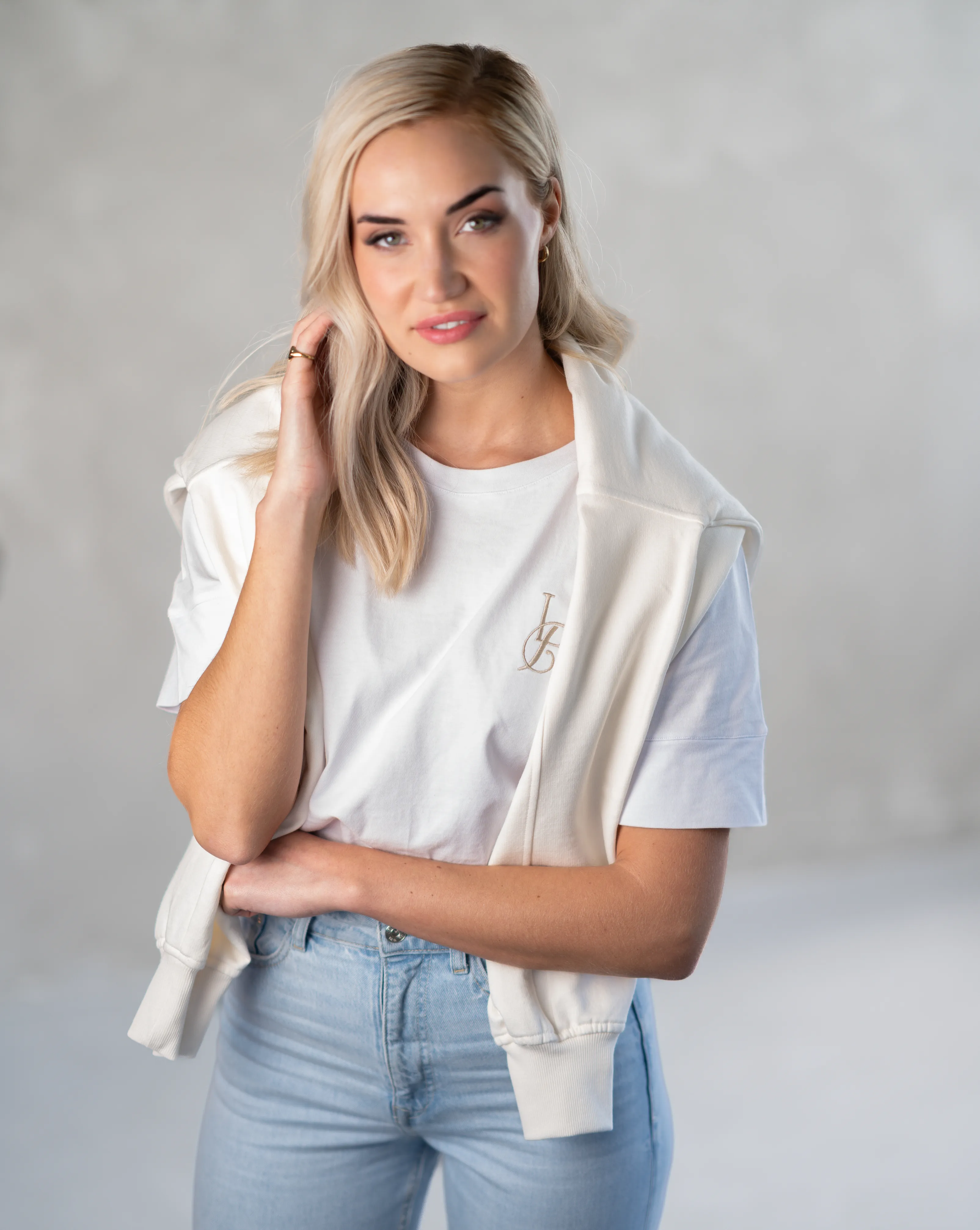 Basic T-Shirt | White & Gold