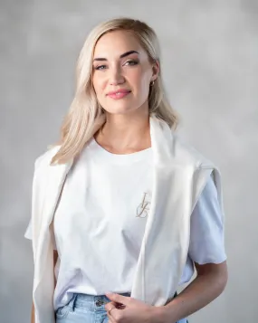 Basic T-Shirt | White & Gold