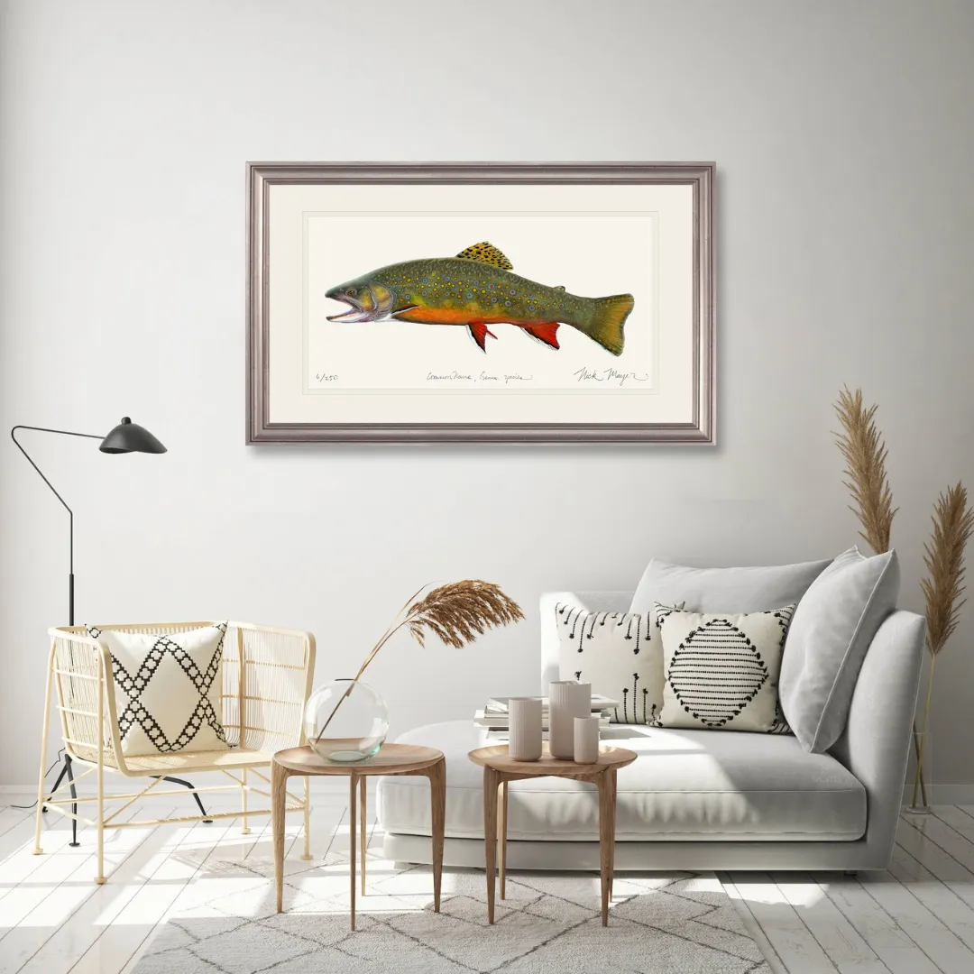 Beaver Pond Brook Trout Print - Best Seller