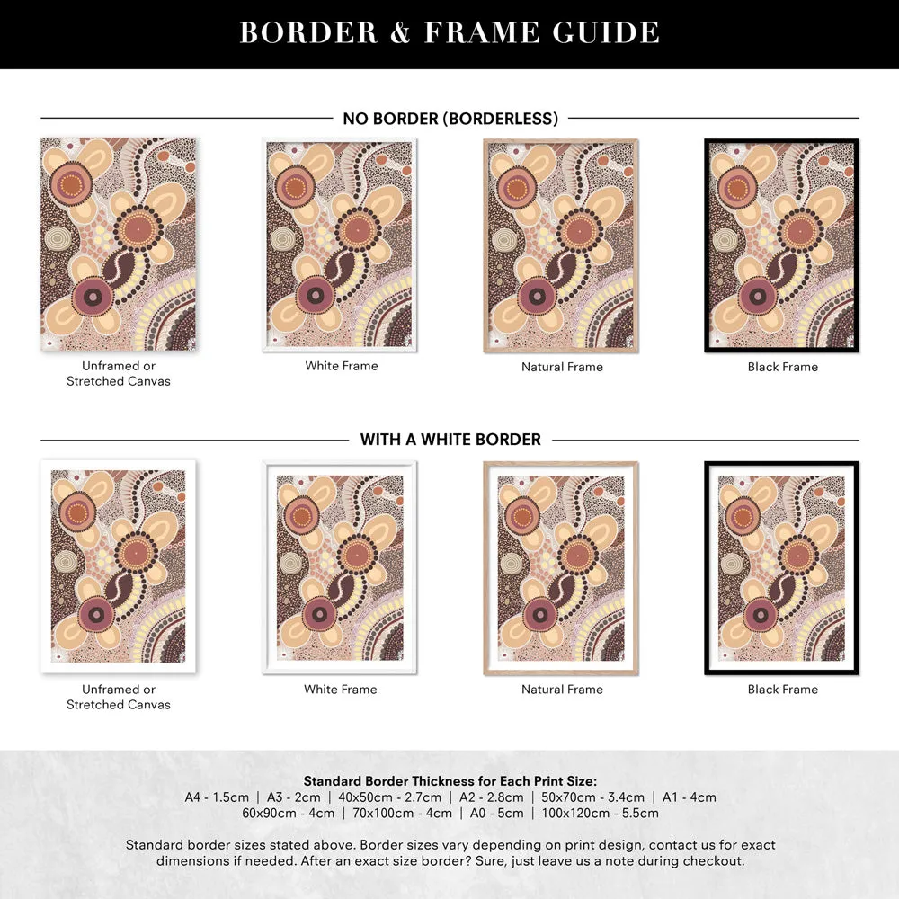 Because of Her | Brown - Art Print by Renee Molineaux