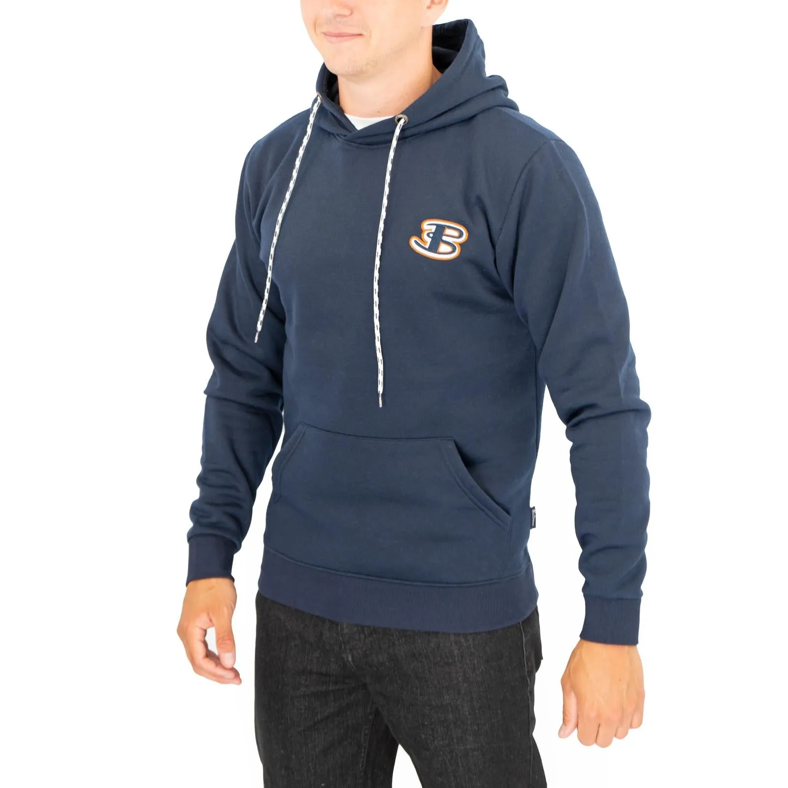 Ben Sherman Mens Logo Hoodie Navy Blue