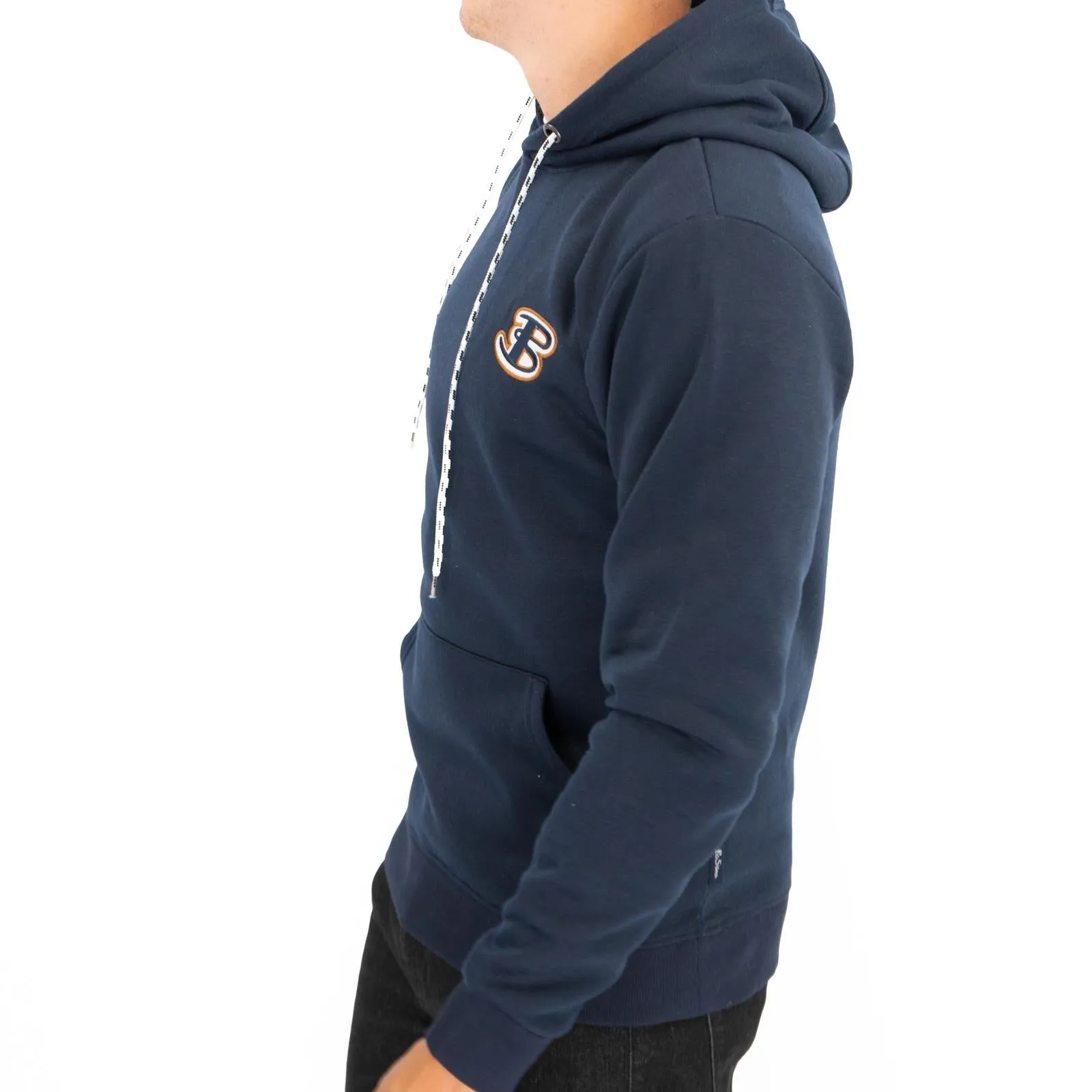 Ben Sherman Mens Logo Hoodie Navy Blue