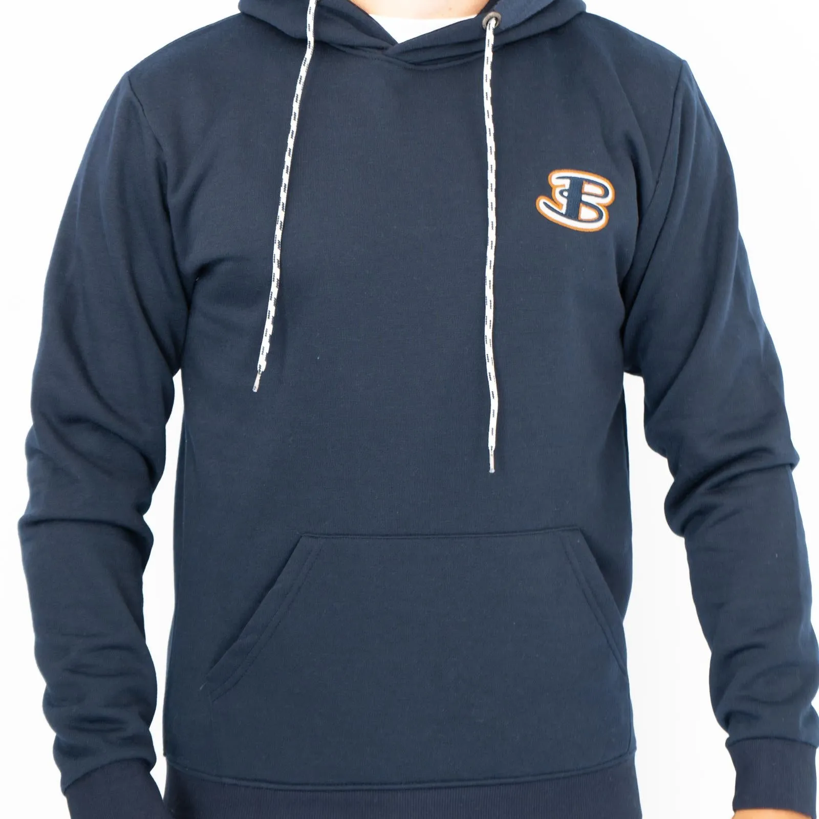 Ben Sherman Mens Logo Hoodie Navy Blue
