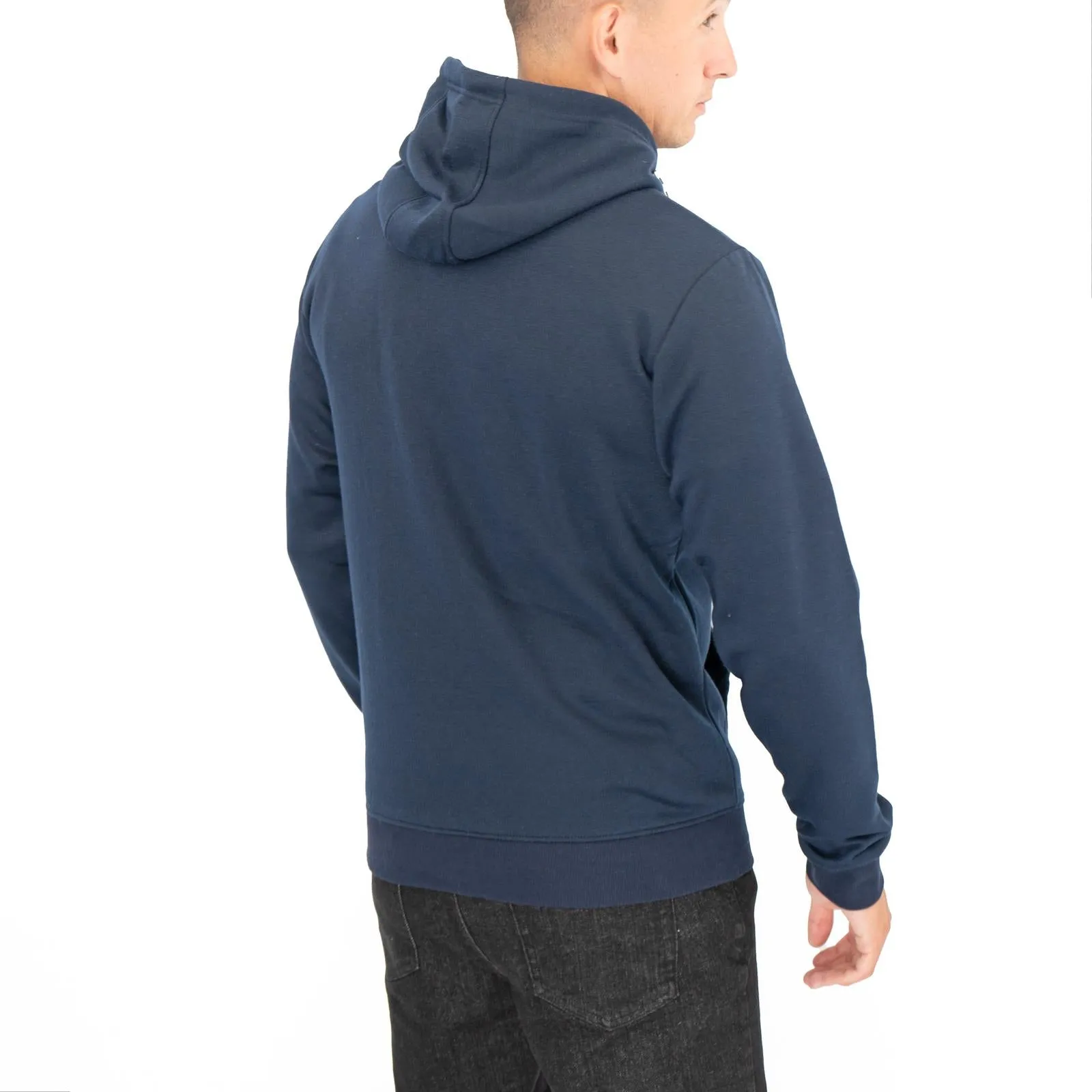 Ben Sherman Mens Logo Hoodie Navy Blue